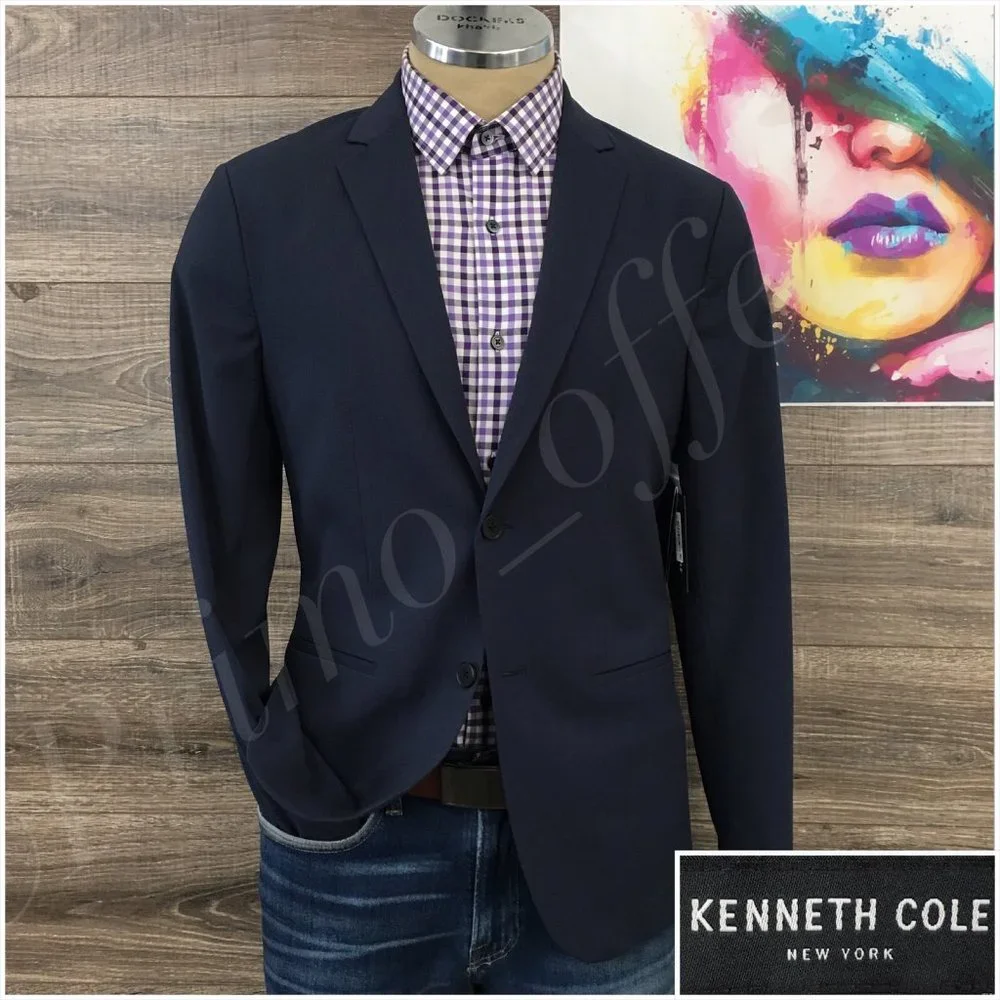 New Kenneth Cole Mens Blazer Sport Coat Two Button Jacket Size 42R Casual Suits‎